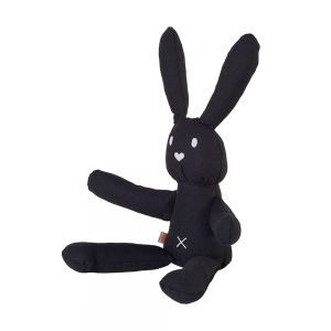 coelho de pelúcia para cachorro na cor preta